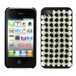 Wholesale iPhone 4 4S 3D Spike Punk Studs Case (Silver)